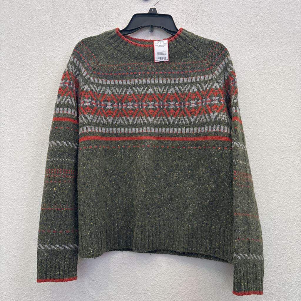 KIMSON KLOVER,KNIT SWEATER,GREEN,S