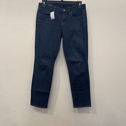 J.CREW,DENIM ANKLE SKINNY ,DARK BLUE ,29