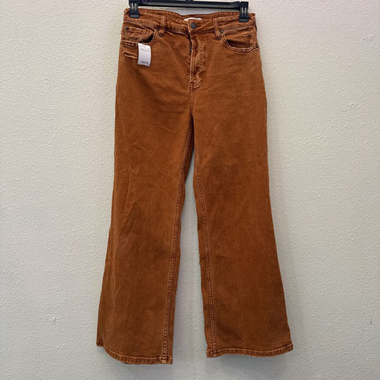 CLEO+WOLF,DENIM HIGH RISE LOOSE,RUST,28