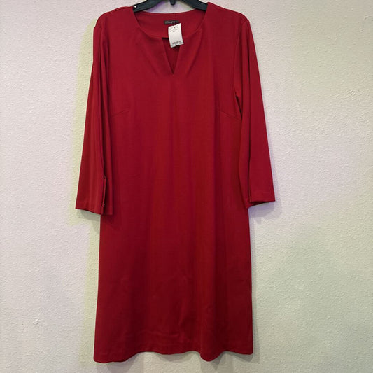 J MCLAUGHLIN,3/4SLV DRESS,RED,L