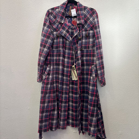 ARATTA,PLAID LIGHT KIMONO/CARDIGAN,MULTI ,XL