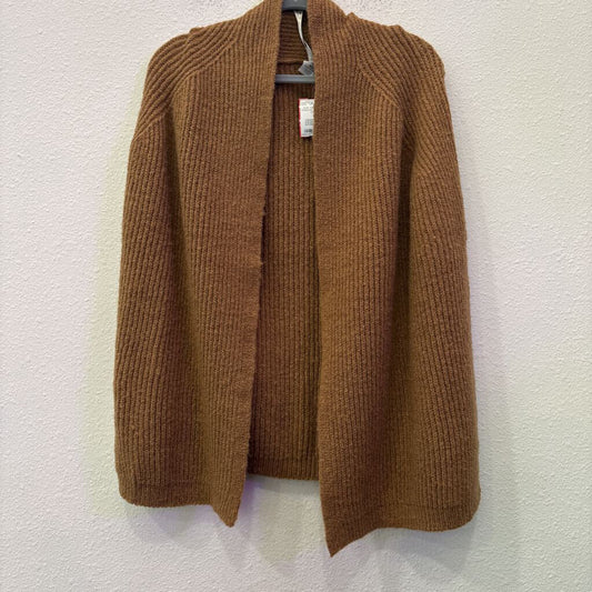 KNIT KIMONO/ PONCHO,BROWN,OS