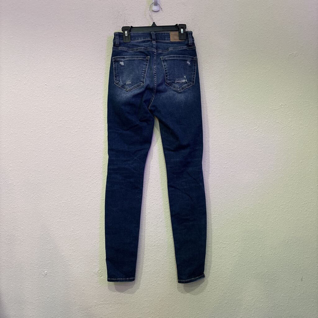 BKE,DENIM HIGHRISE SKINNY,BLUE,24