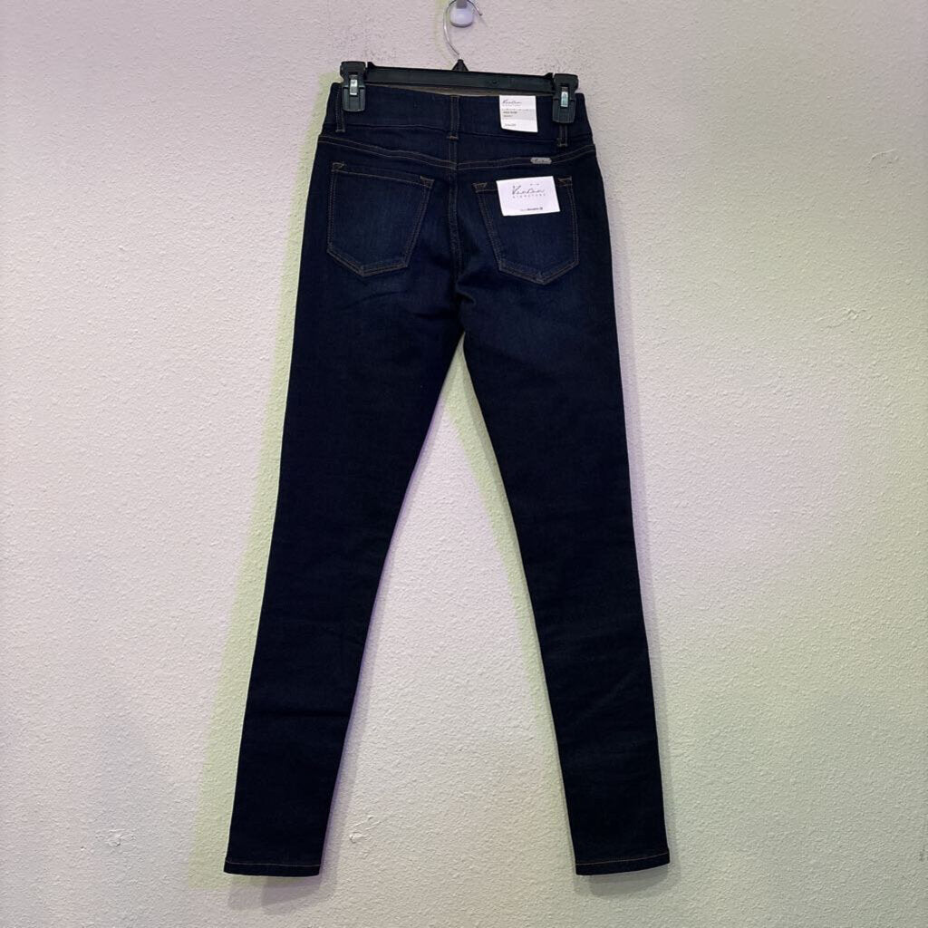 KANCAN,DENIM MIDRISE SKINNY,BLUE,24S