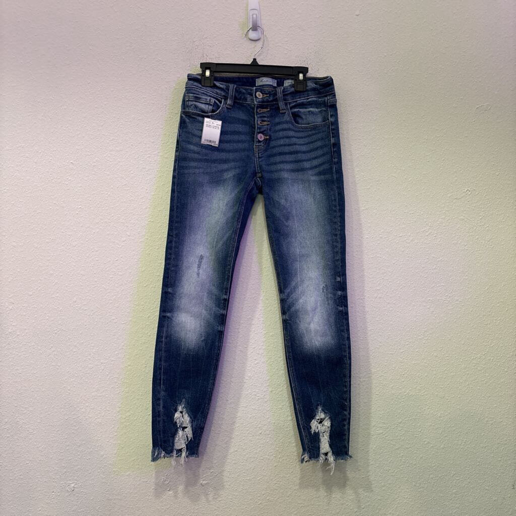 KANCAN,DENIM LOWRISE SKINNY,BLUE,25