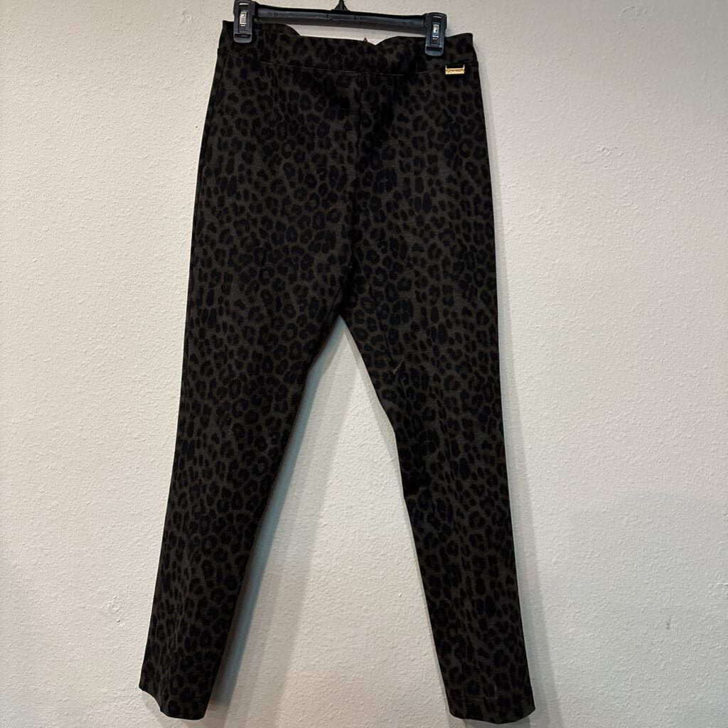 CALVIN KLEIN,ANIMAL PRINT LEGGING,BLACK GRAY,M