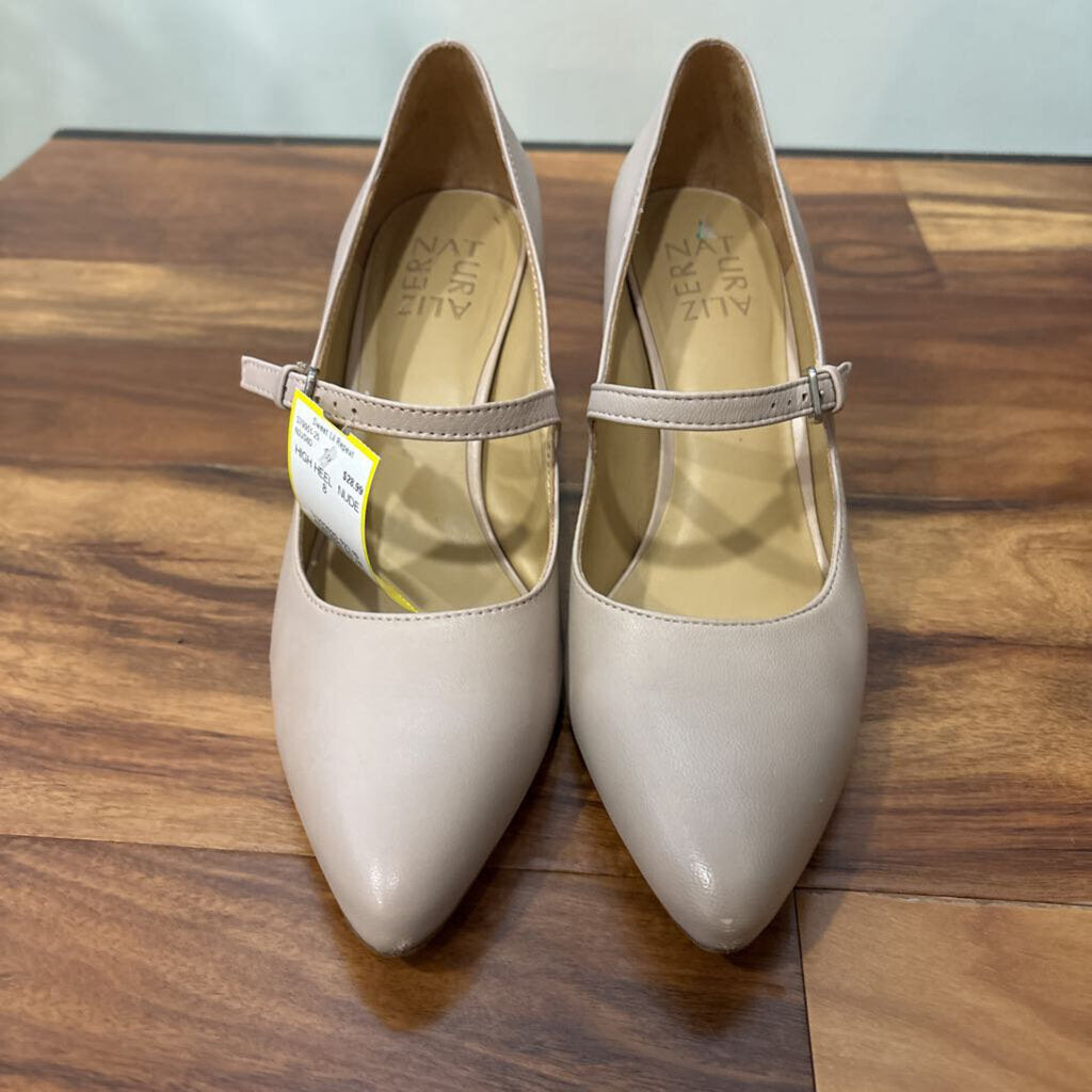 NATURALIZER,HIGH HEEL ,NUDE,8