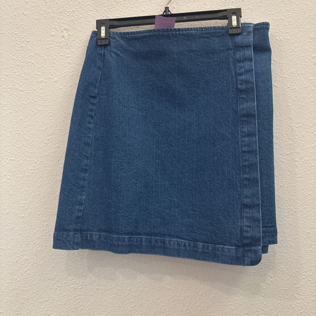 LOFT,DENIM SKIRT ,BLUE ,6