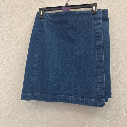LOFT,DENIM SKIRT ,BLUE ,6