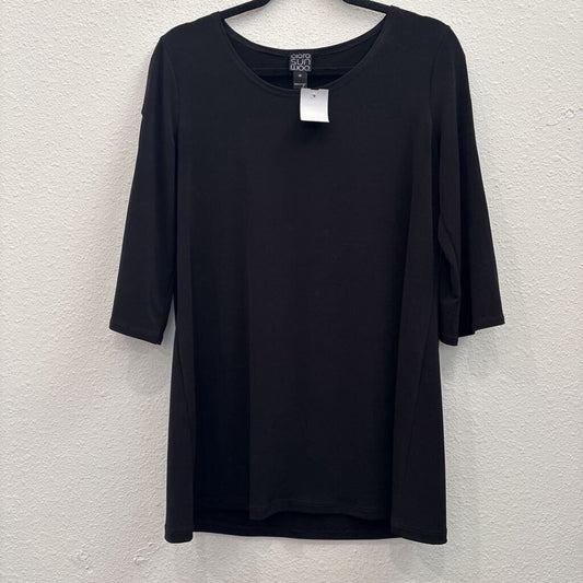 CIARA SUN WOO,3/4SLV TOP,BLACK,M