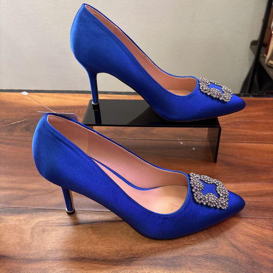 HIGH HEEL,BLUE,10