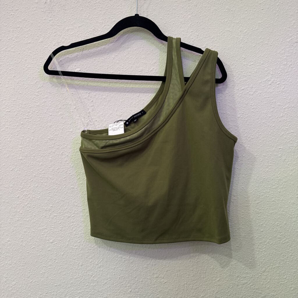 THRIVE SOCIETE,ACTIVE ONE SHLDER TANK TOP ,GREEN ,L