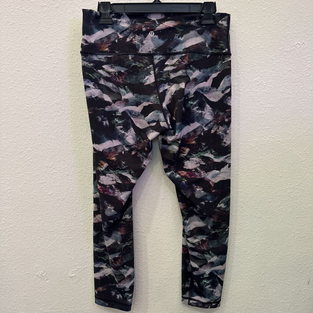 LULULEMON,ACTIVE ANKLE LEGGING ,BLK/MULTI,12