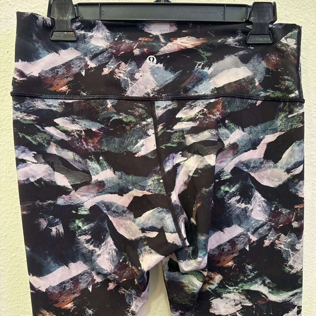 LULULEMON,ACTIVE ANKLE LEGGING ,BLK/MULTI,12