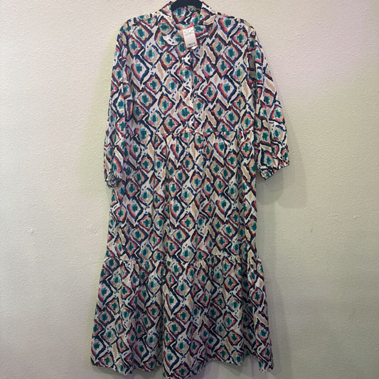 MAEVE (ANTHRO),PATTERNED DRESS ,MULTI,M