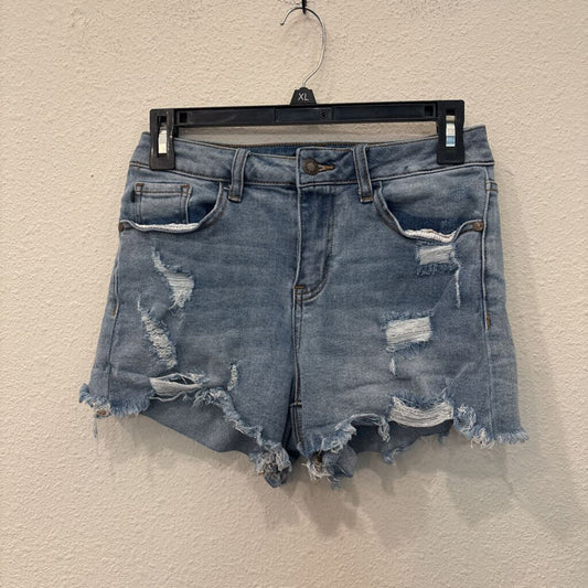 DENIM SHORTS,BLUE,S