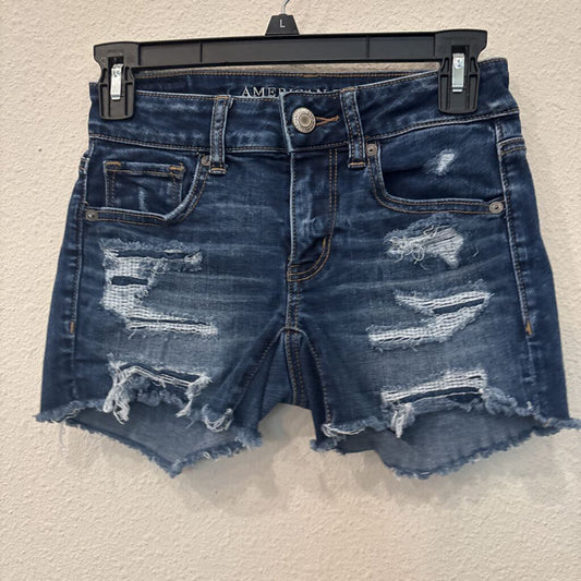 AMERICAN EAGLE,DENIM SHORTS,BLUE,2