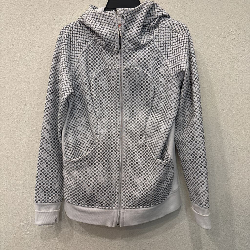 LULULEMON,FULL ZIP HOODIE,GRAY,8