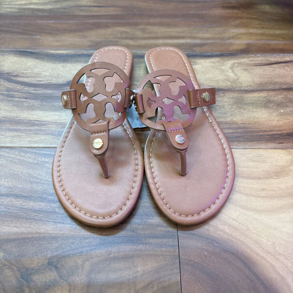 MILLER INSPIRED SANDAL,BROWN,7