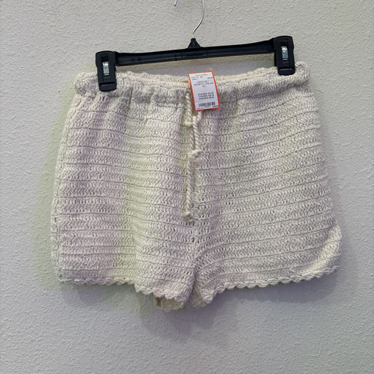 CROCHET SHORTS,CREAM,XS