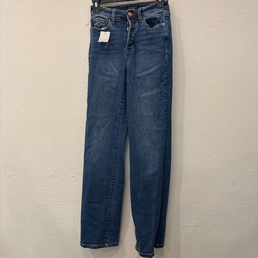 JUDY BLUE,DENIM DAD JEAN,BLUE,25