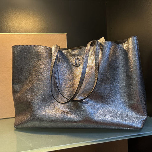 JIMMY CHOO,AUTHENTIC JIMMY CHOO HANDBAG ,METALLIC