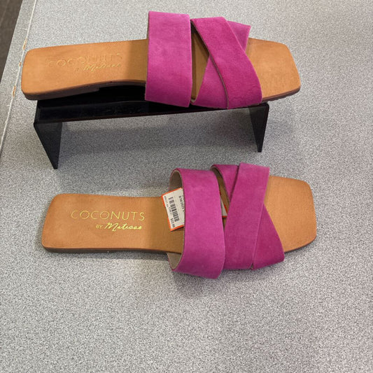 COCONUTS,LEATHER STRAP SANDAL ,PINK TAN ,9