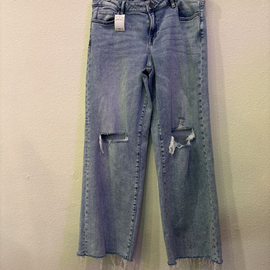 HIDDEN,DENIM ANKLE WIDELEG ,BLUE ,32