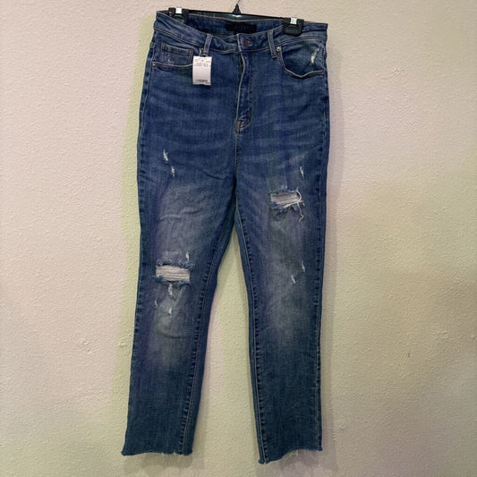 RISEN,DENIM ANKLE STRAIGHT ,BLUE,13