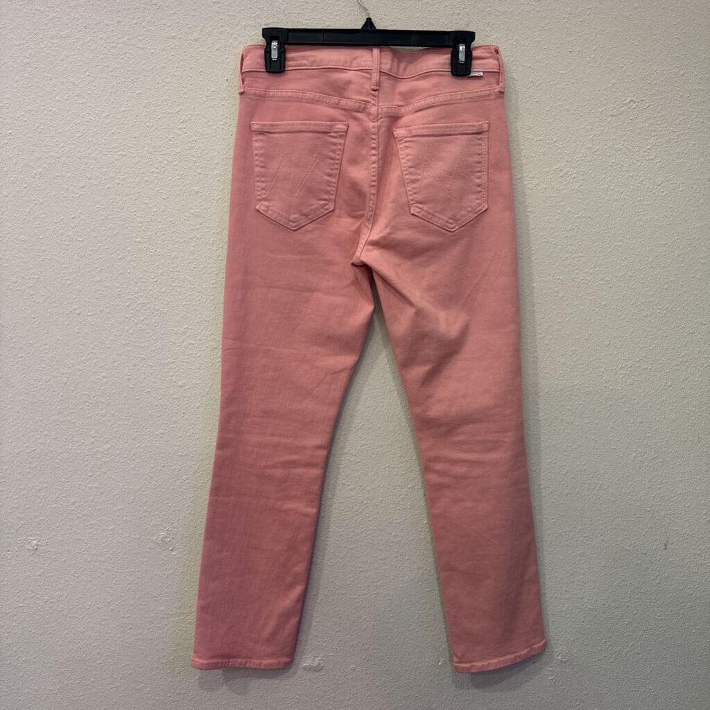 MOTHER,DENIM ANKLE STRAIGHT ,CORAL,29