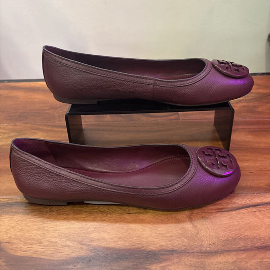 TORY BURCH,BALLET FLATS,MAROON,9