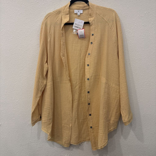 URBAN DAIZY,LONGSLV BU TOP,YLW,M