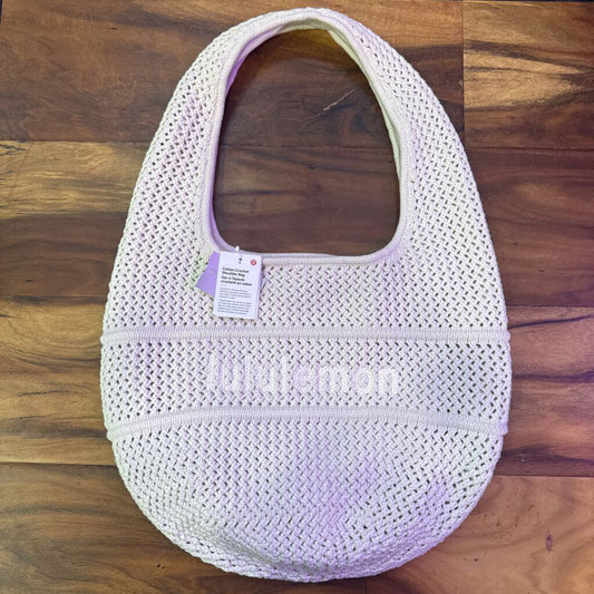 LULULEMON,NWT CROCHET BAG ,CREAM