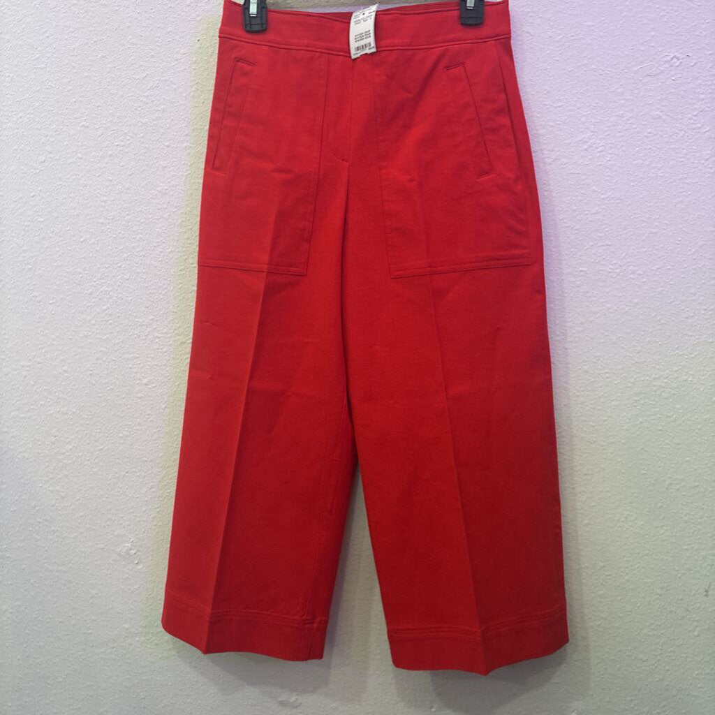 SPANX,WIDELEG CROP PANT ,RED ,S