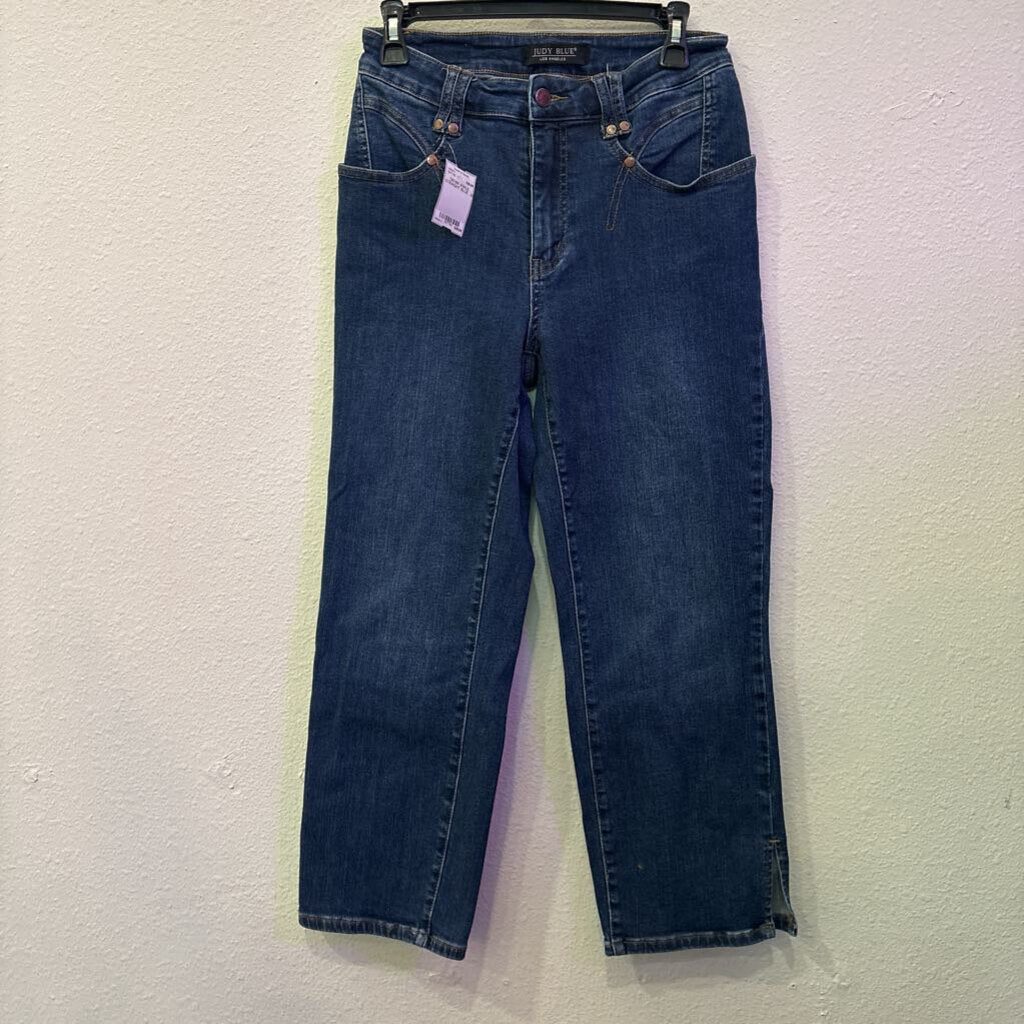 JUDY BLUE,DENIM ANKLE STRAIGHT,BLUE ,28