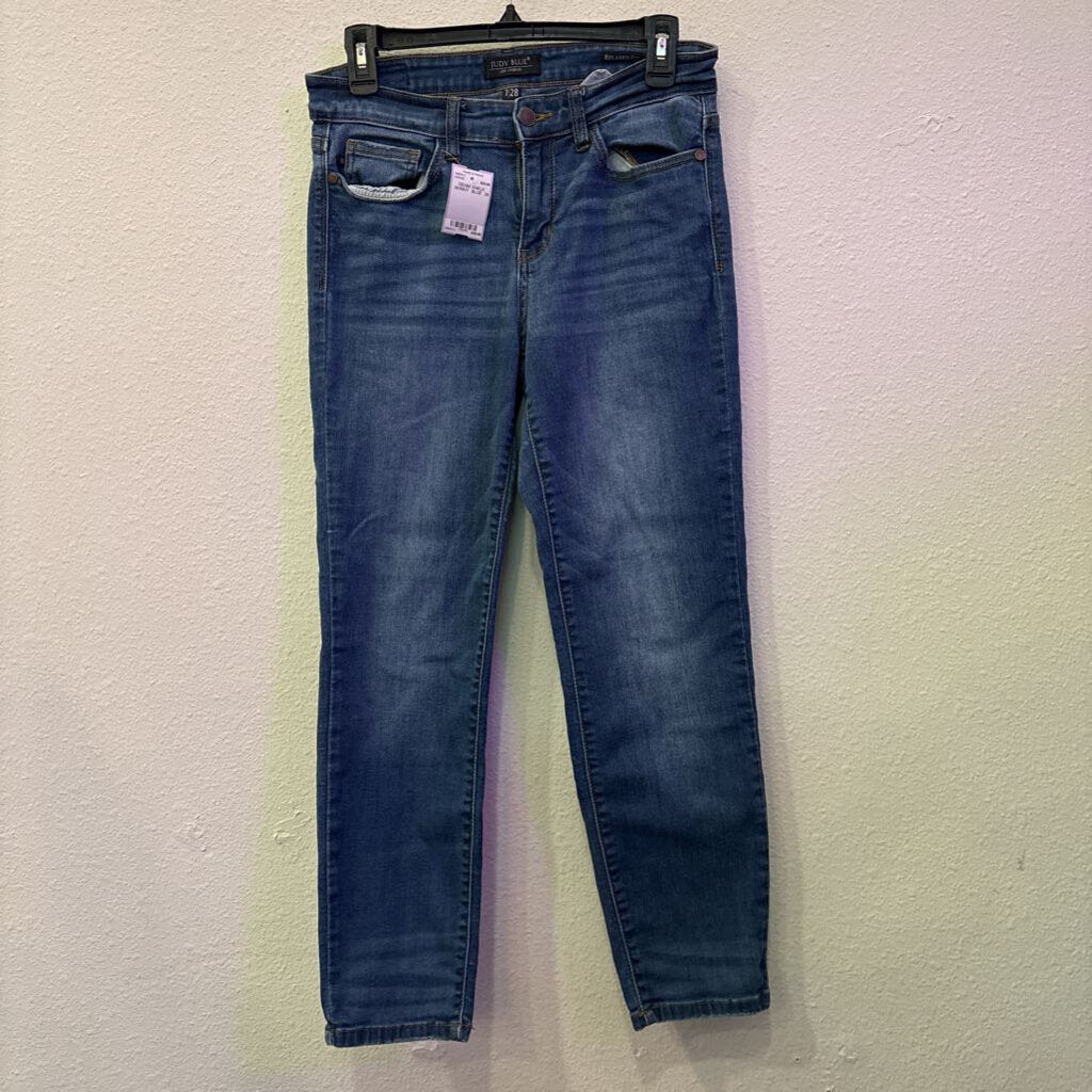 JUDY BLUE,DENIM ANKLE SKINNY ,BLUE ,28