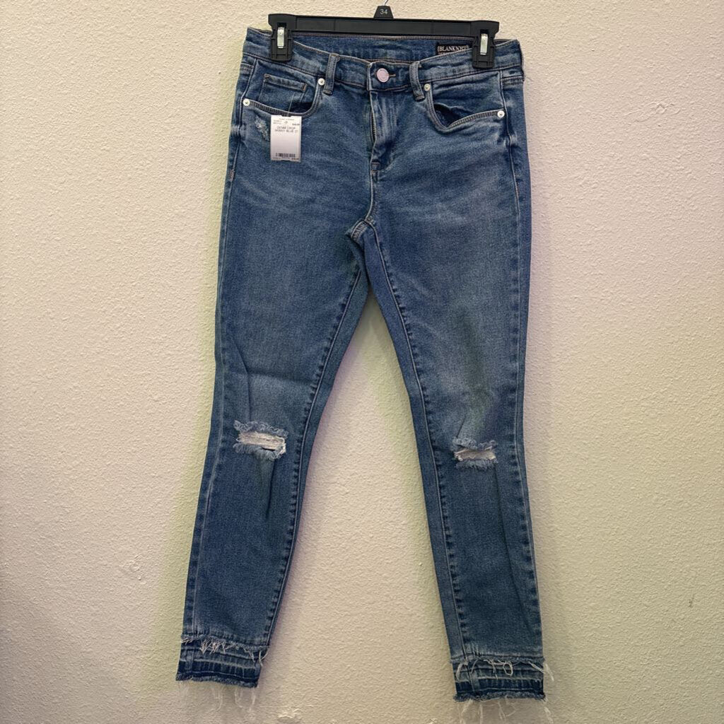 BLANKNYC,DENIM CROP SKINNY,BLUE,27