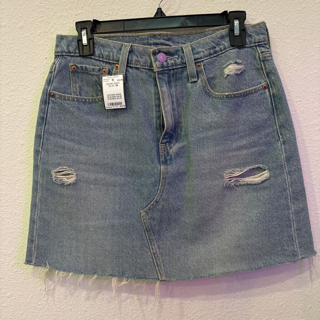 LEVI,DENIM SKIRT ,BLUE,28