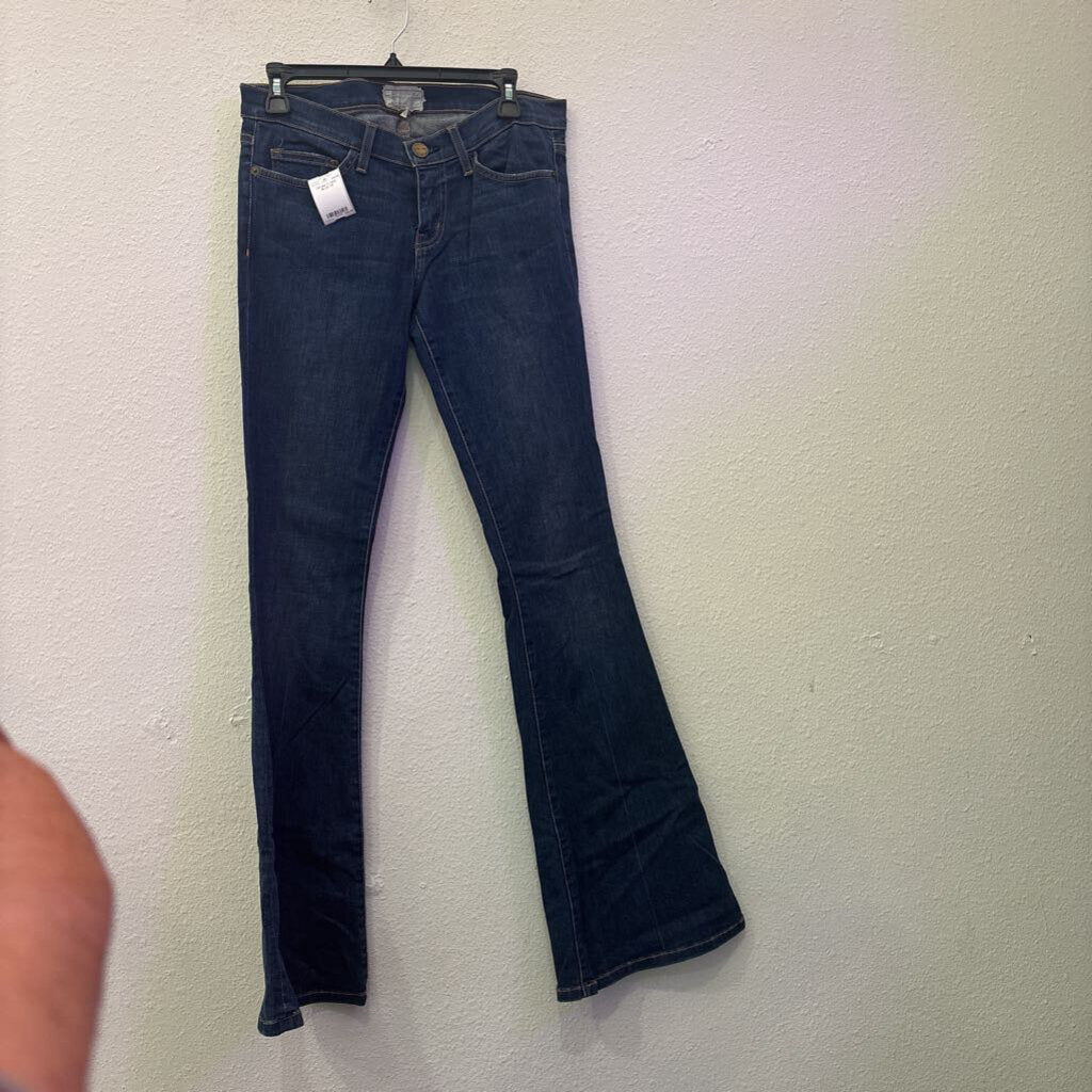 CURRENT ELLIOT,DENIM FLARE,BLUE,28