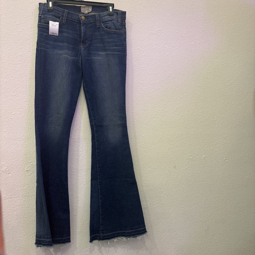 CURRENT ELLIOT,DENIM FLARE,BLUE,28