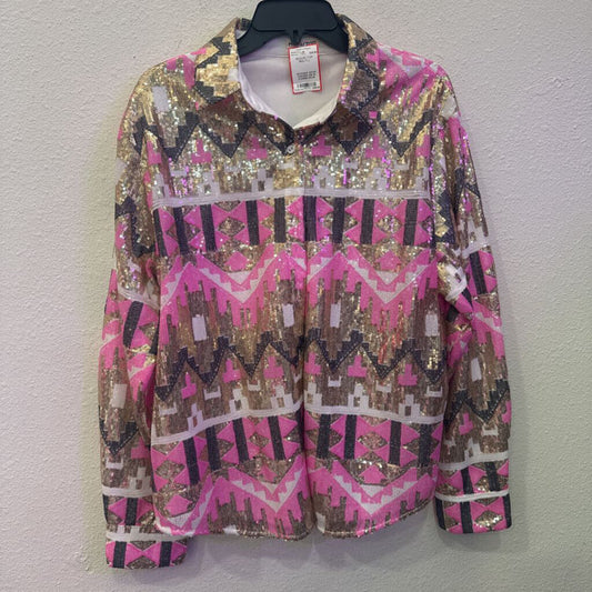 MAIN STRIP,SEQUIN TOP ,MULTI,L