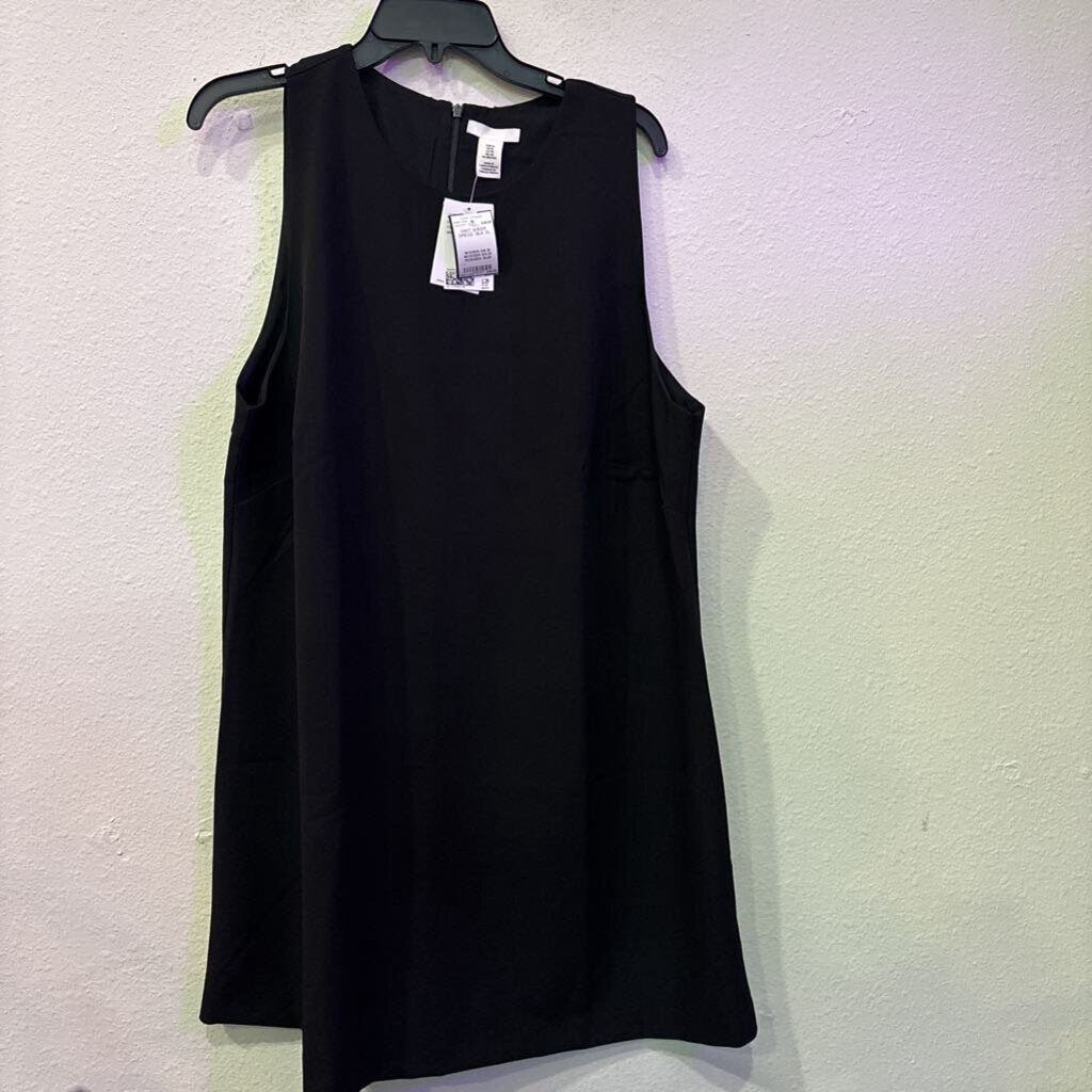 H&M,NWT SHEER DRESS ,BLK,XL