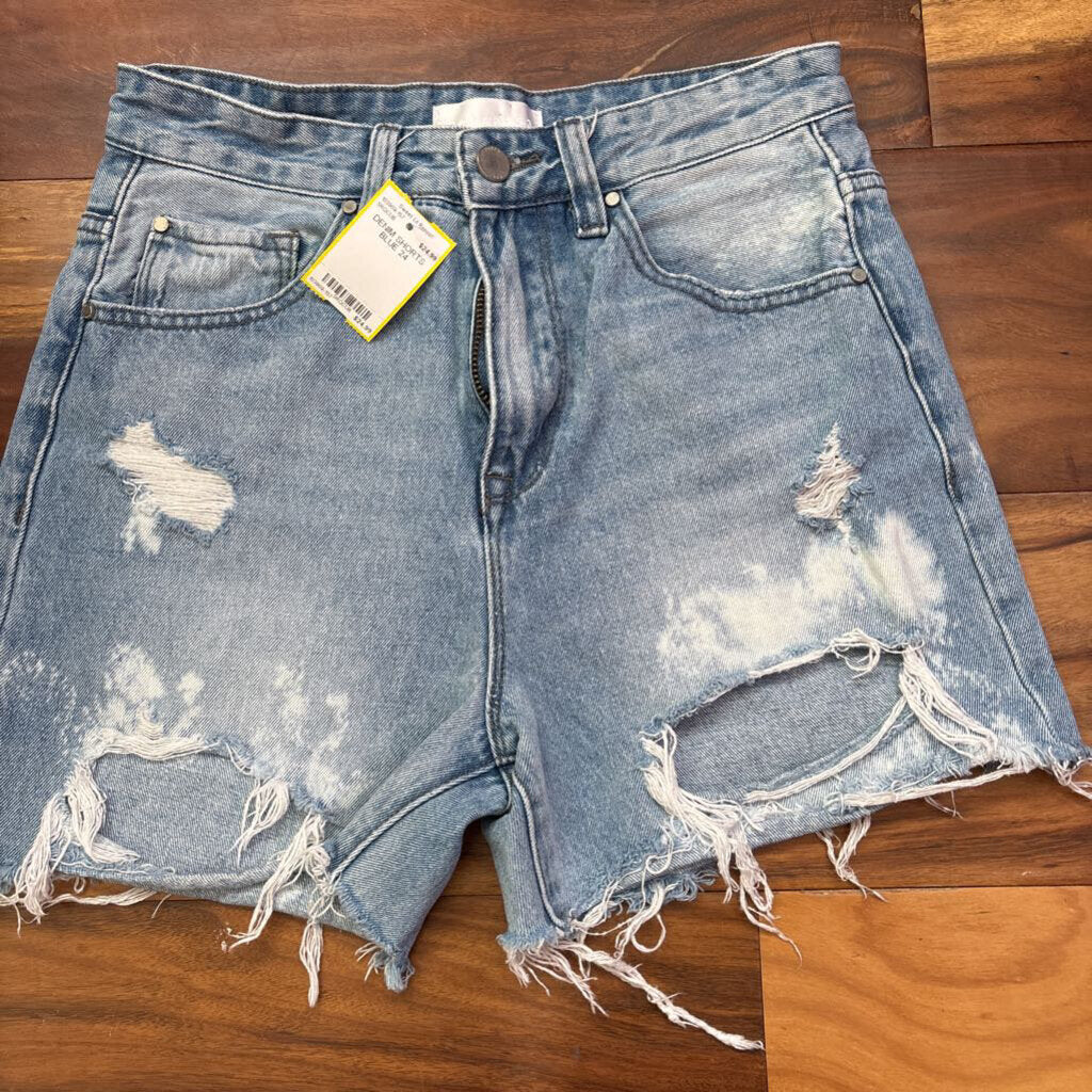 PETRA153,DENIM SHORTS,BLUE,24