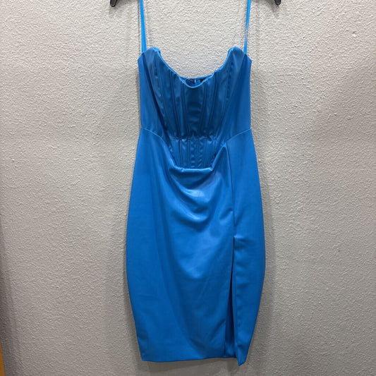 WINDSON,FAUX LEATHER DRSS,BLUE,M