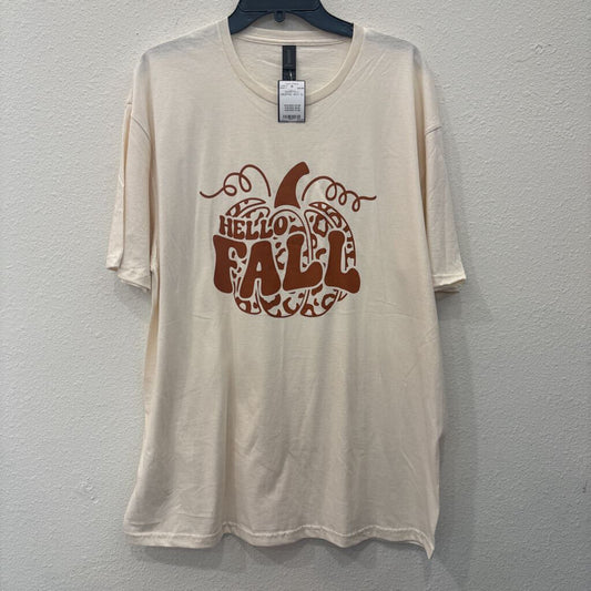 SHORTSLV GRAPHIC,WHT,XL