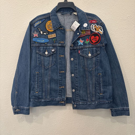 DENIM JACKET,BLUE,L