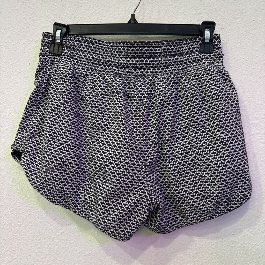 LULULEMON,ACTIVE LULULEMON SHORT REVERSIBLE,BLK/WHT,6