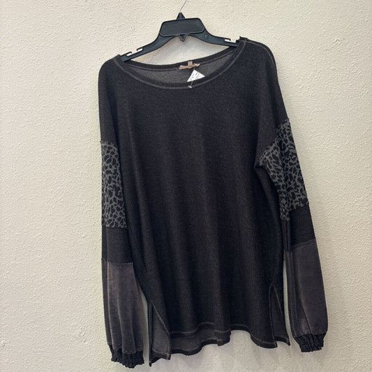 MYSTREE,BASIC LONGSLVE TOP ,GRY ,L