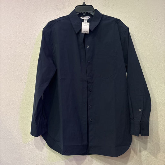 LONGSLV BU TOP,NAVY,S