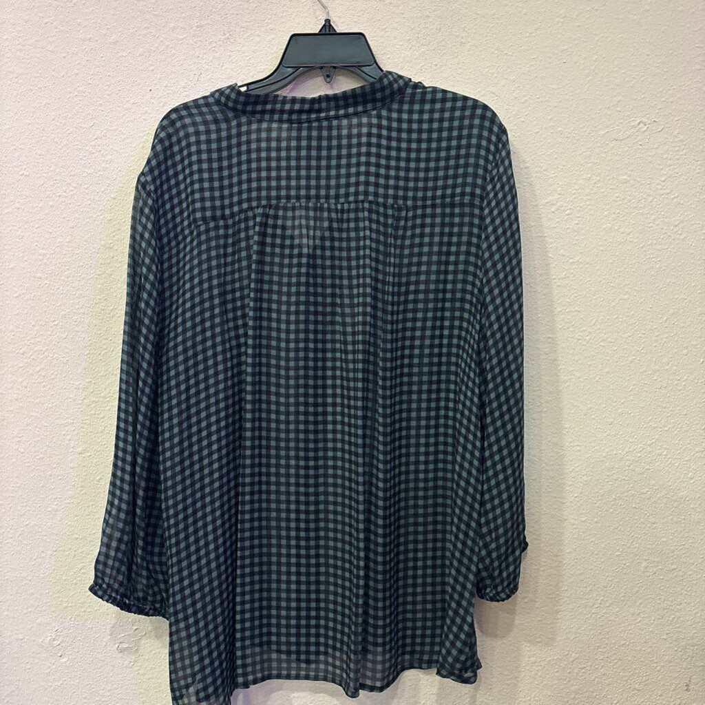 JOHNNY WAS,LONGSLV BU TOP,MULTI,XL